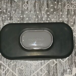 Munchkin travel size Wipe Dispenser in Gray and Black